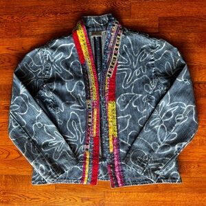 Chico's Embroidered Denim Jacket